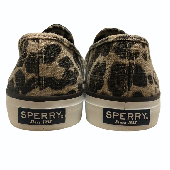Sperry Seaside Leopard Slip On Sneakers - Picture 3 of 7